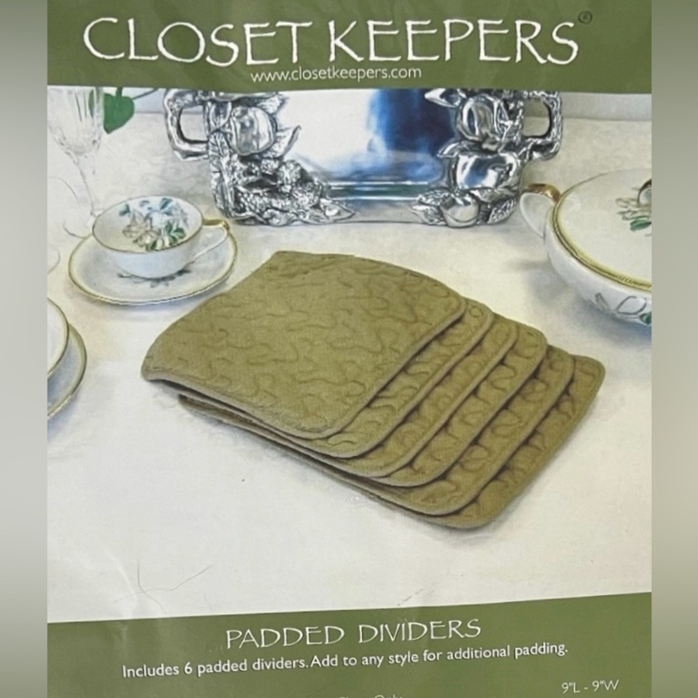 China Dividers Padded Protection Stacking Plates Closet Keepers Set 6 Storage - Picture 3 of 4
